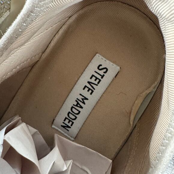 STEVE MADDEN Ganzo Maxima‎ Peach Embelished Chunky Sneakers Womans 9 - Picture 7 of 13